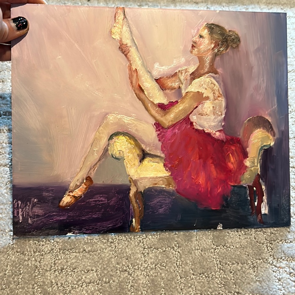 Oil painting-ballerina